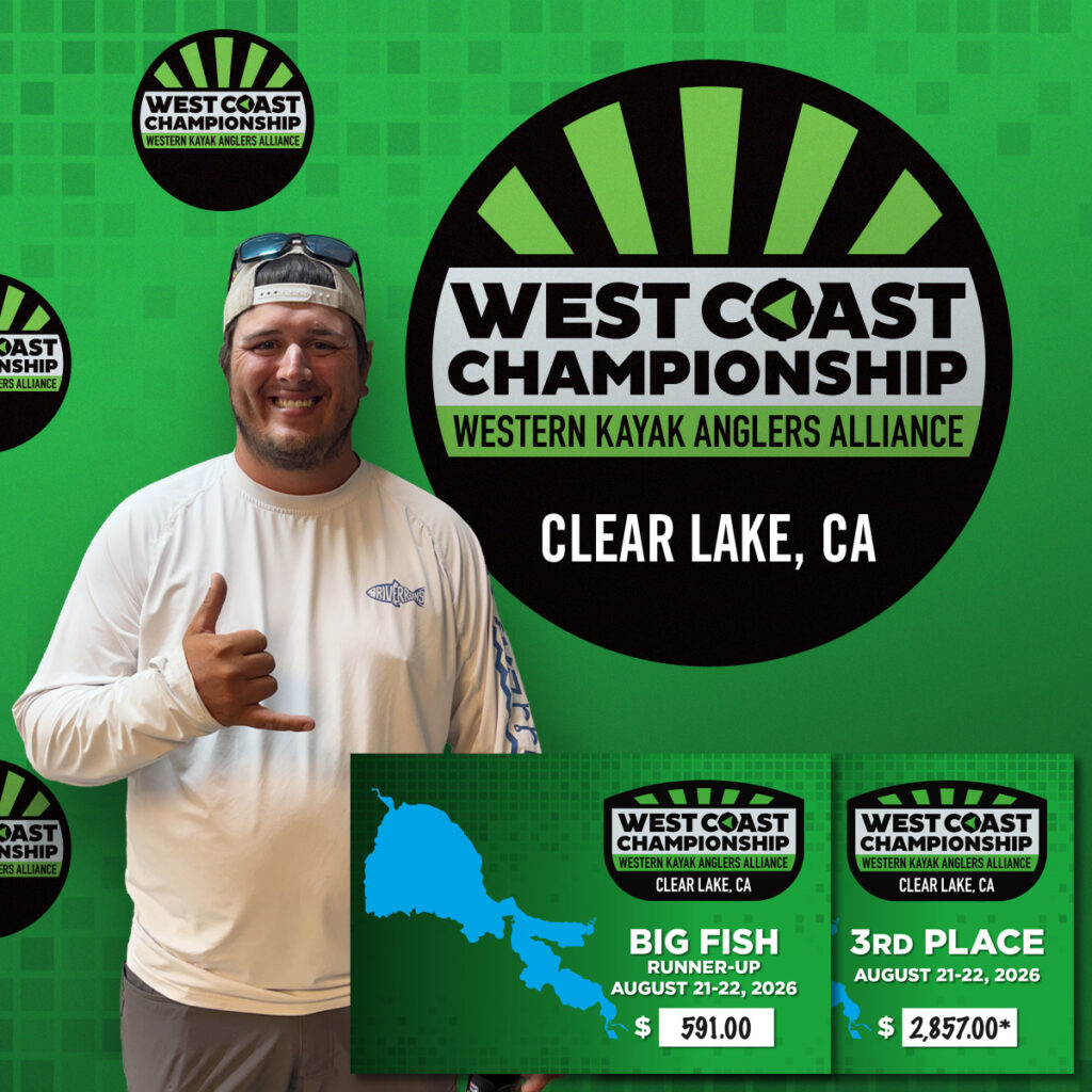 3rd - Isiah West (Fairfield, CA) - 201.5"
$2,266 plus $591 in side pots, plus $591 for Big Fish on Day 1 for $3,448 total